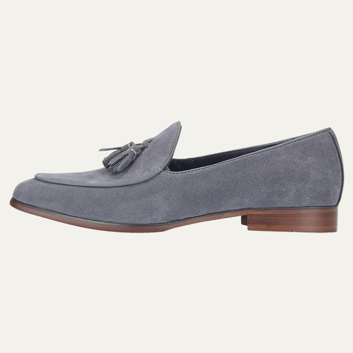 The Brentwood Falls Men’s Suede Leather Tassel Loafers