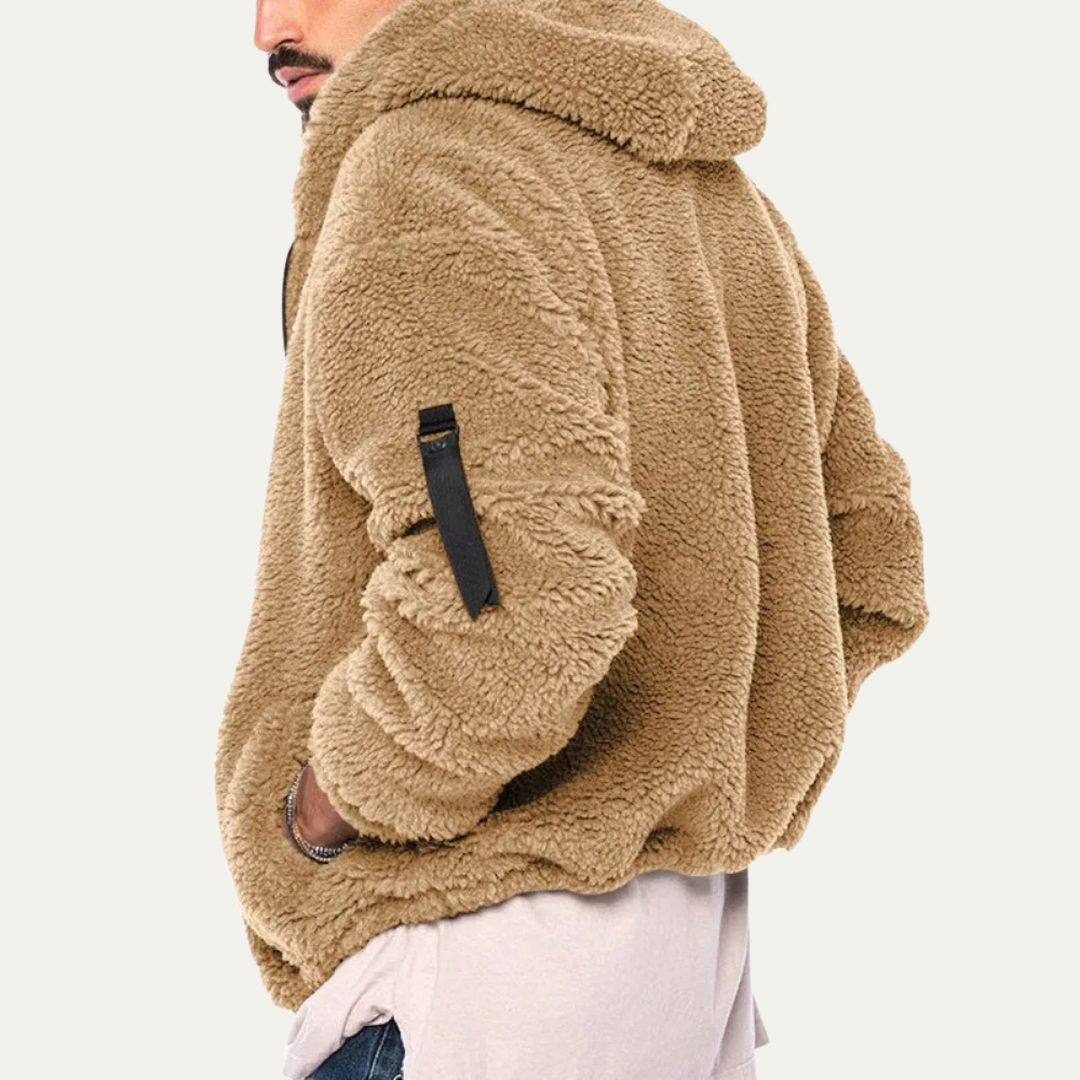 The Brixton Men’s Fleece Warm Soft Velvet Hoodie Jacket