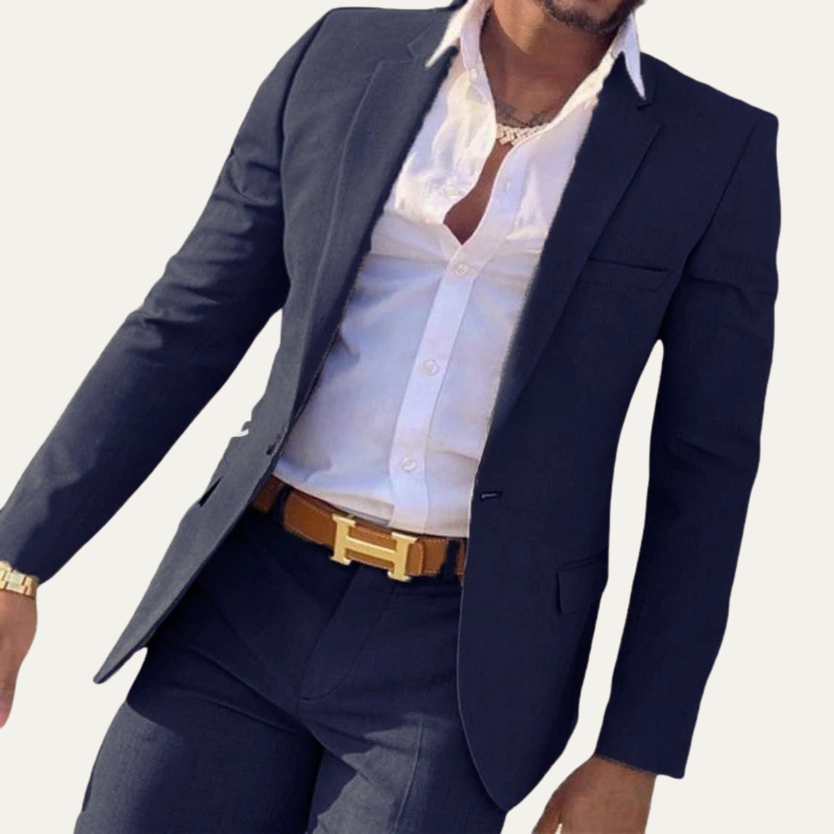 The Brescia Men’s Two Piece Suit – Slim Fit Blazer and Pants Formal Set
