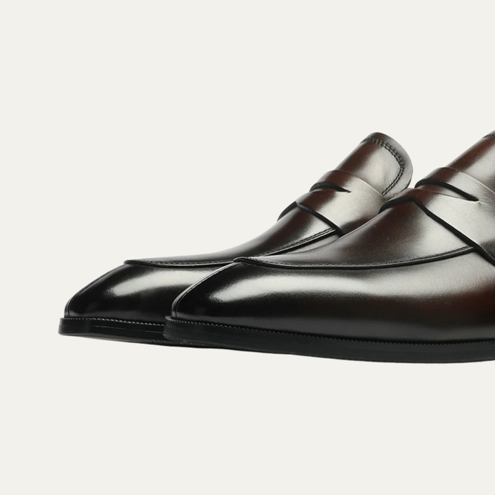 The Fairwood Ridge Men’s Calf Leather Slip On Dress Loafers