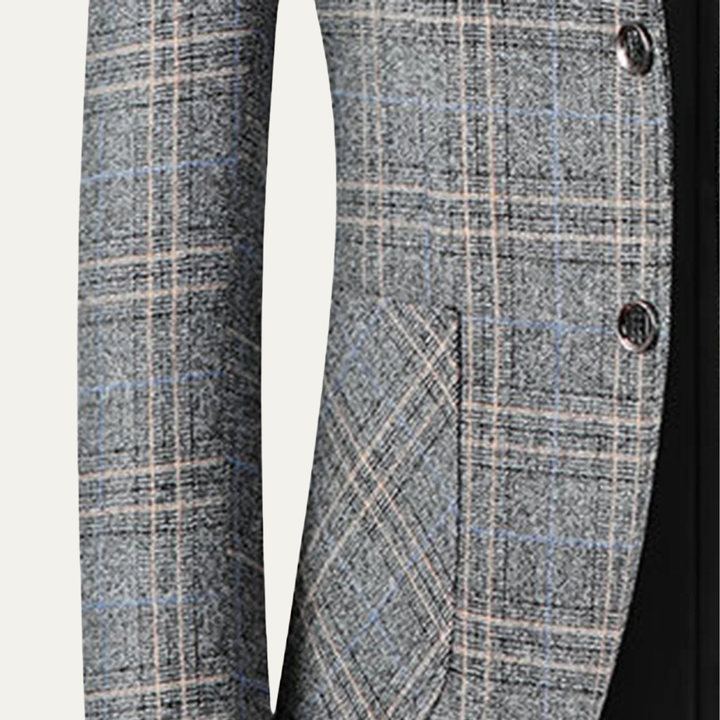 The Merrifield Men's Smart Casual Checked Lightweight Slim Fit Blazer