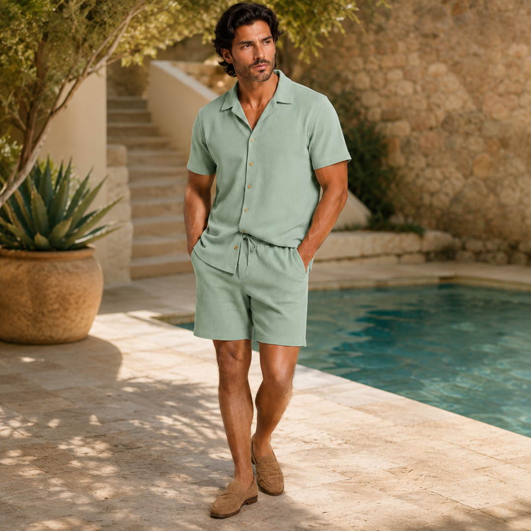 The Corsica Linen Set – Summer Shirt & Pants for Men