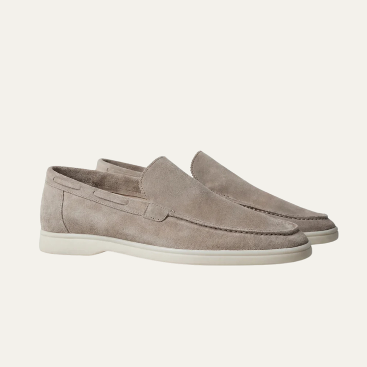 The Aldridge Men's Classic Suede Loafers with Slip On Design