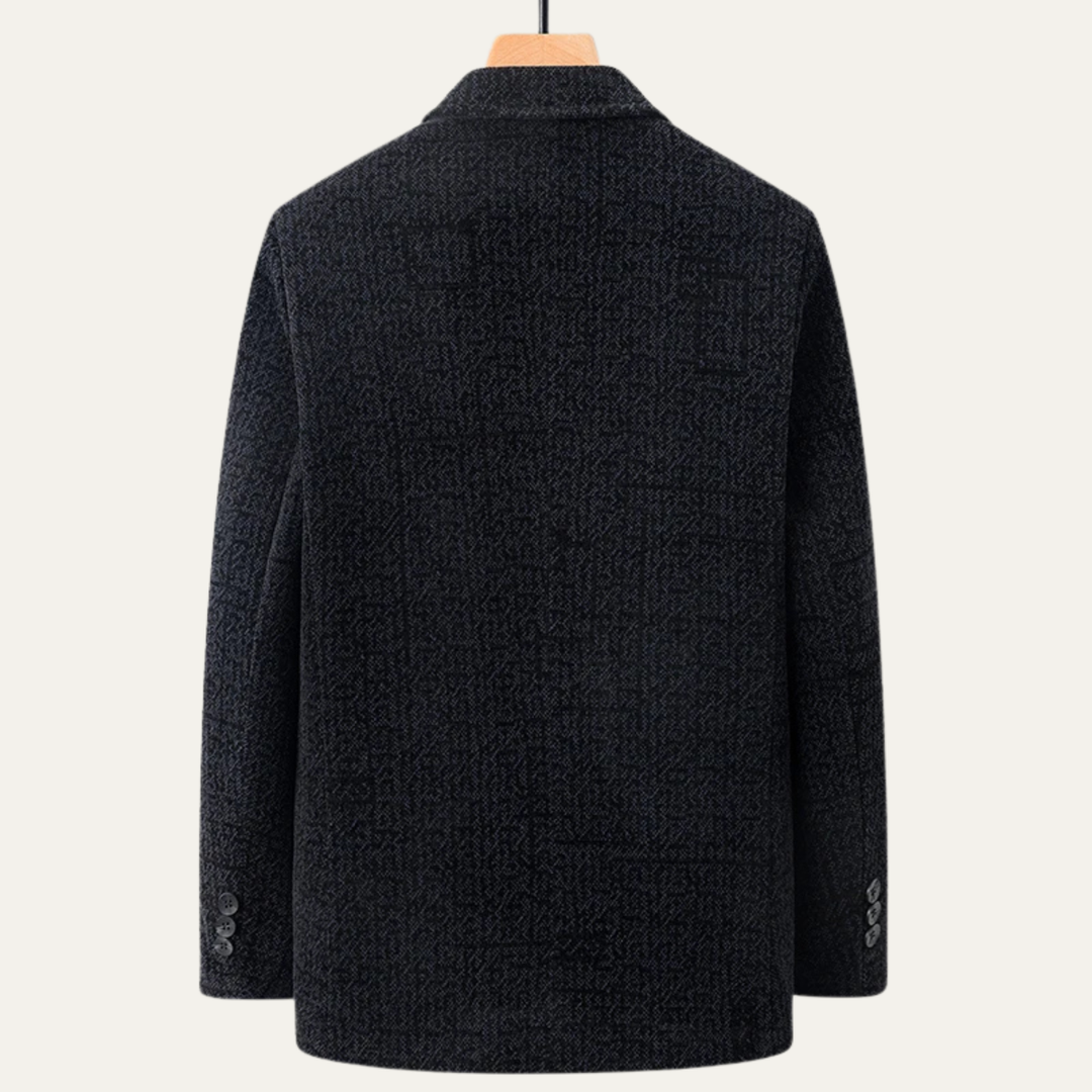 The Portwell Men’s Business Chenille Warm Fur Lined Blazer