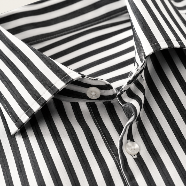 The Asheville Men’s Breathable Smart Fit Striped Linen Shirt