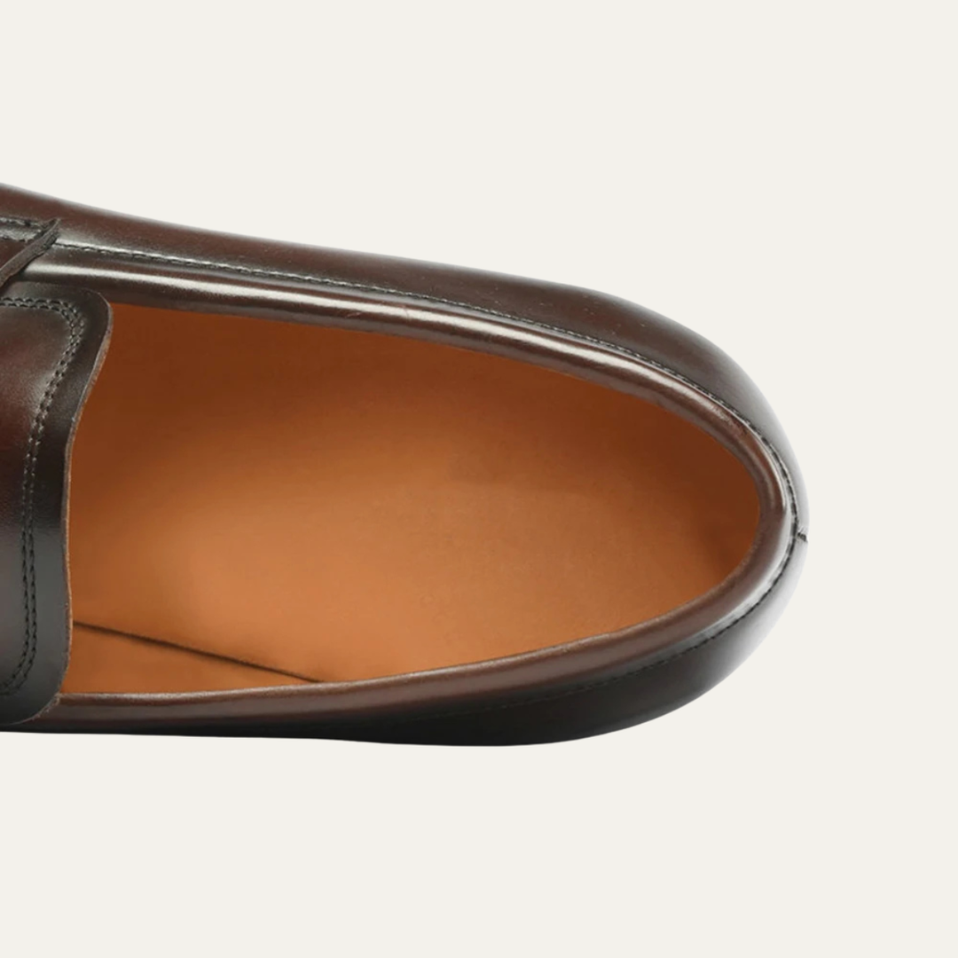 The Fairwood Ridge Men’s Calf Leather Slip On Dress Loafers