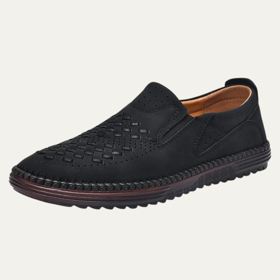 The Silverlake Men's Handmade Leather Slip On Loafers