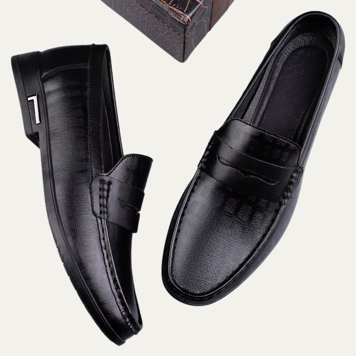 The Brookgate Men’s Breathable Italian Style Leather Slip On Loafers