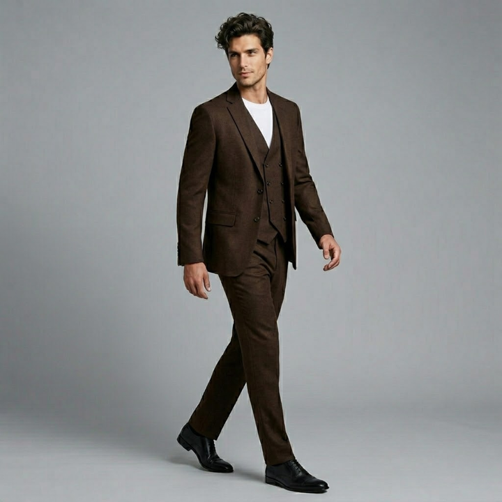 The Remington Men’s 3 Piece Slim Fit Tuxedo Suit Set – Formal Wedding & Business Suit