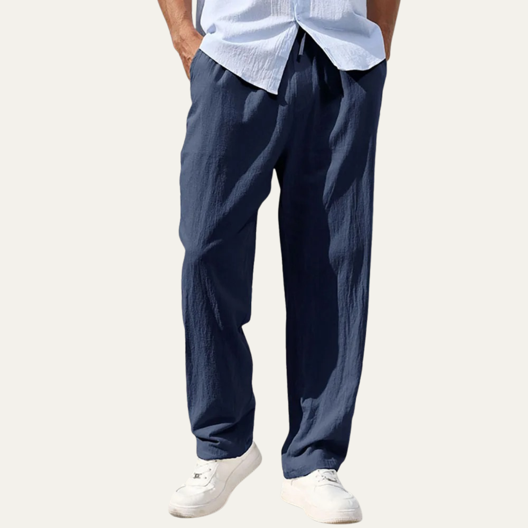 The Millbrook Men’s Lightweight Linen Straight Leg Pants