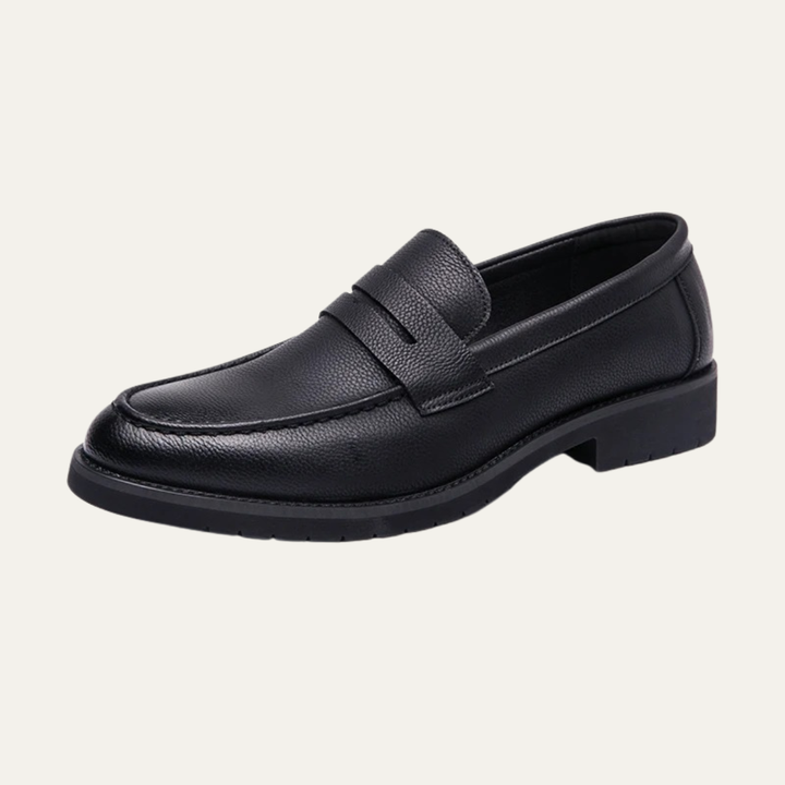 The Crestfield Men’s Soft Leather Slip On Business Loafers