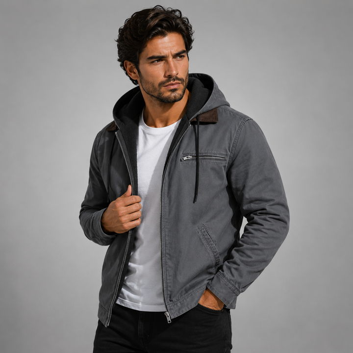 The Westwood Men’s Winter Warm Fleece Lined Hooded Jacket