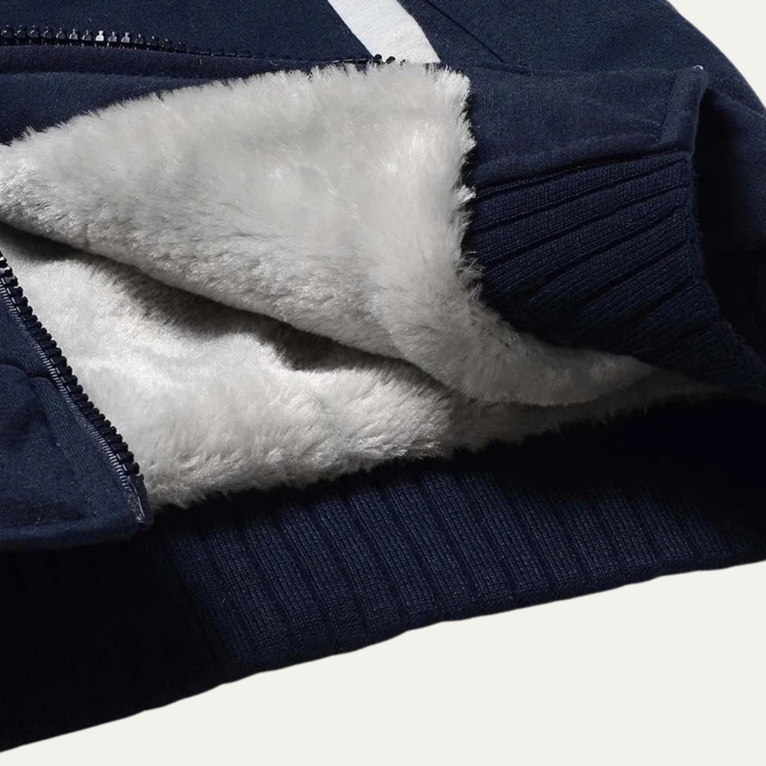 Men's Fleece Lined Zip Up Hoodie