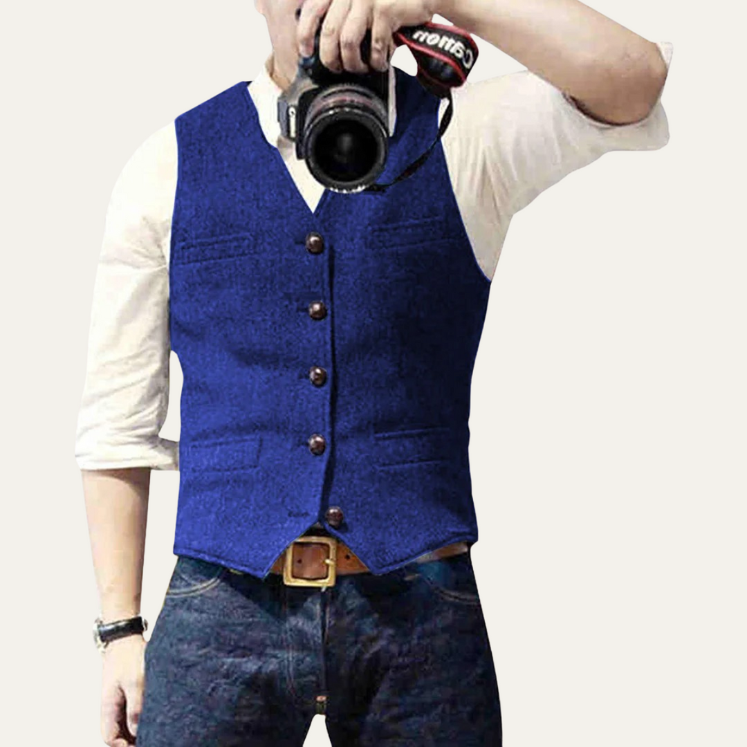 The St. Andrews Men's Elegant Button Up Vintage Vest