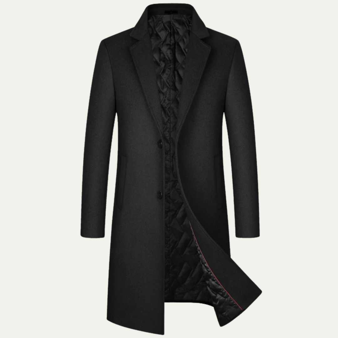 The Ascot Men's Elegant Long Winter Smart Coat