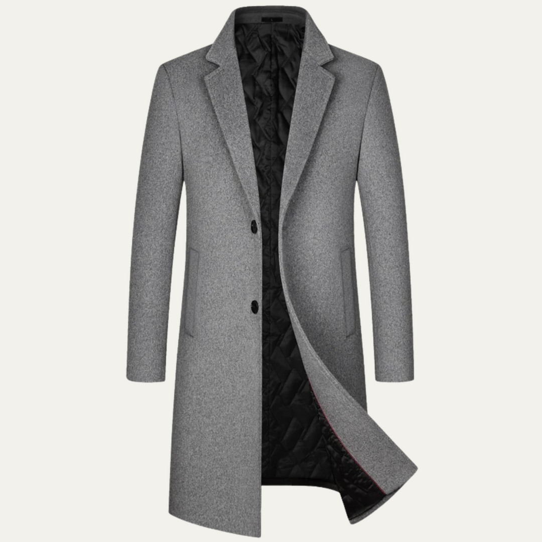 The Ascot Men's Elegant Long Winter Smart Coat