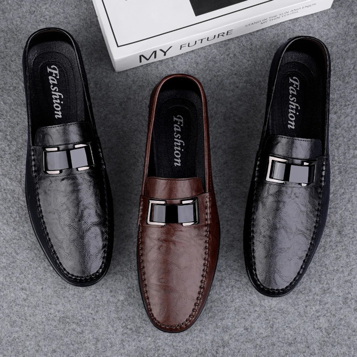 The Willowbend Men's Business Leather Slip On Loafers