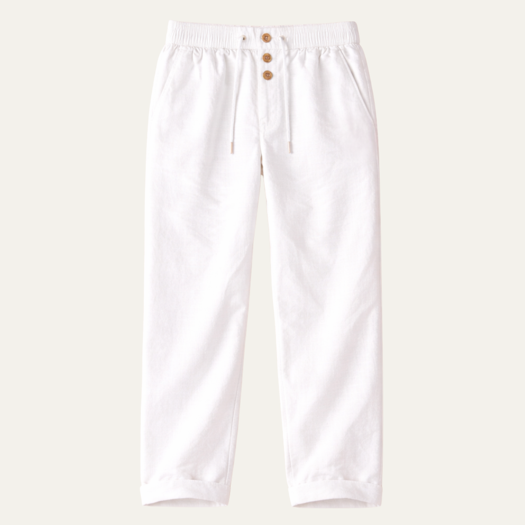 The Glenhaven Hill Men’s Breathable Straight Leg Cotton Linen Pants