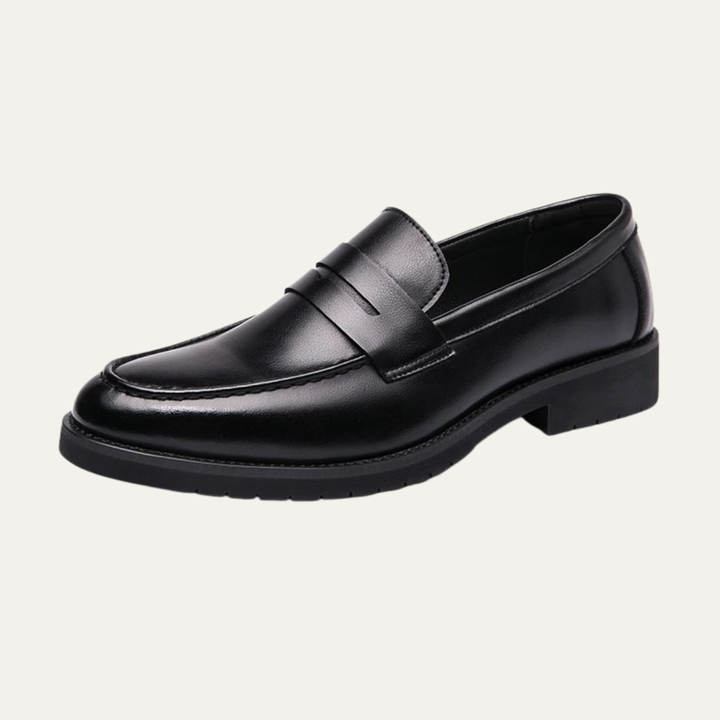 The Crestfield Men’s Soft Leather Slip On Business Loafers