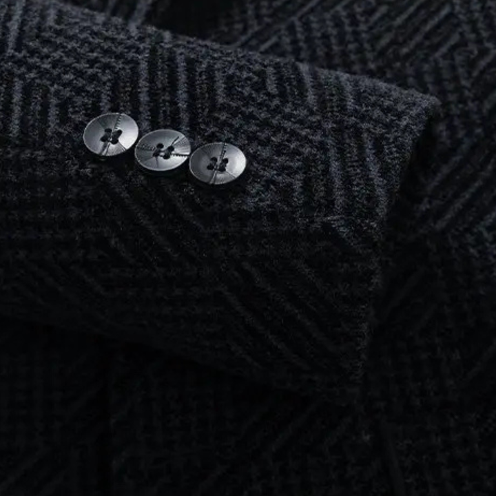 The Mandello Men’s Business Chenille Winter Blazer with Soft Fur Lining