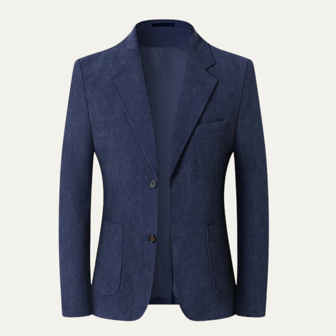 The Stratford Hill Men’s Business Casual Corduroy Blazer Jacket