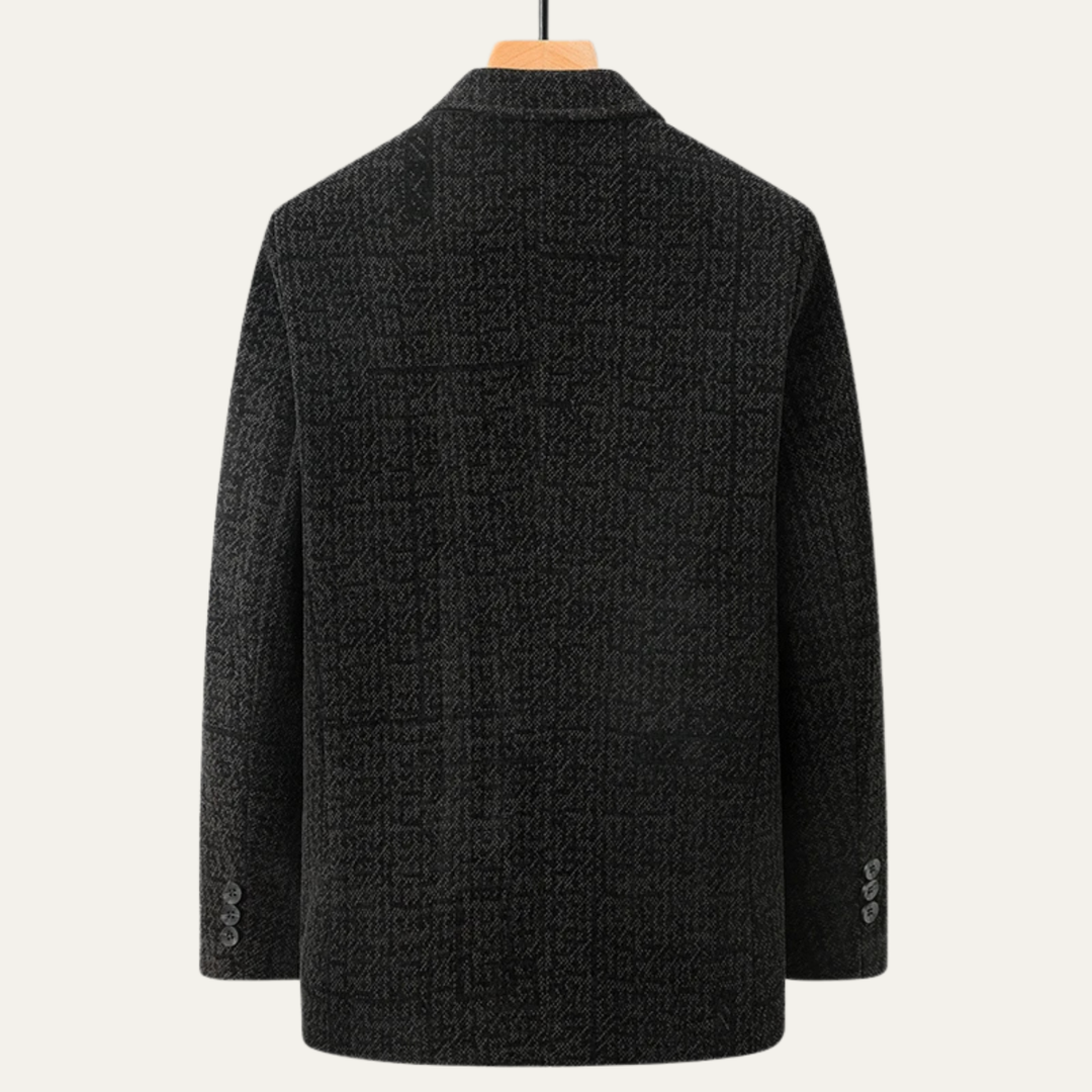 The Portwell Men’s Business Chenille Warm Fur Lined Blazer