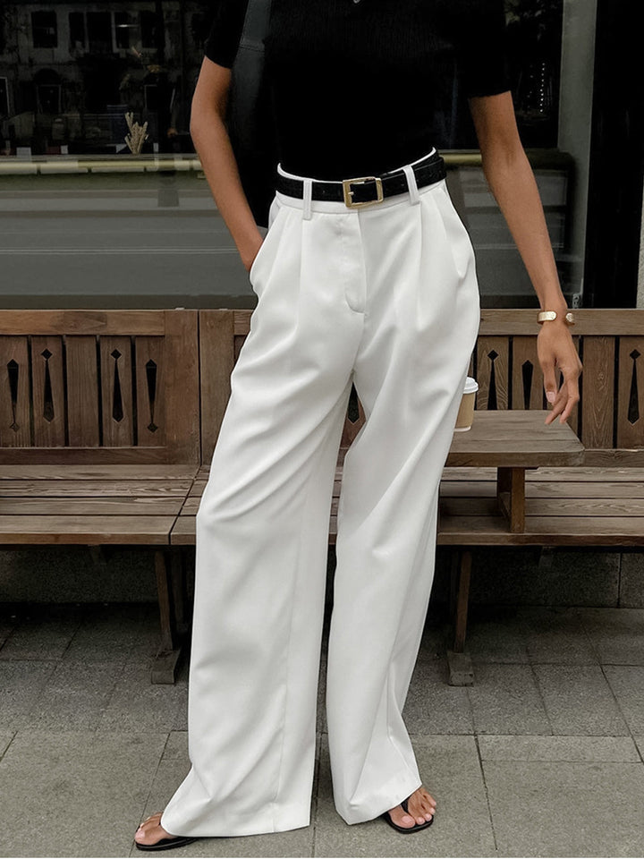 Women’s Relaxed Fit Wide Leg Office Pants