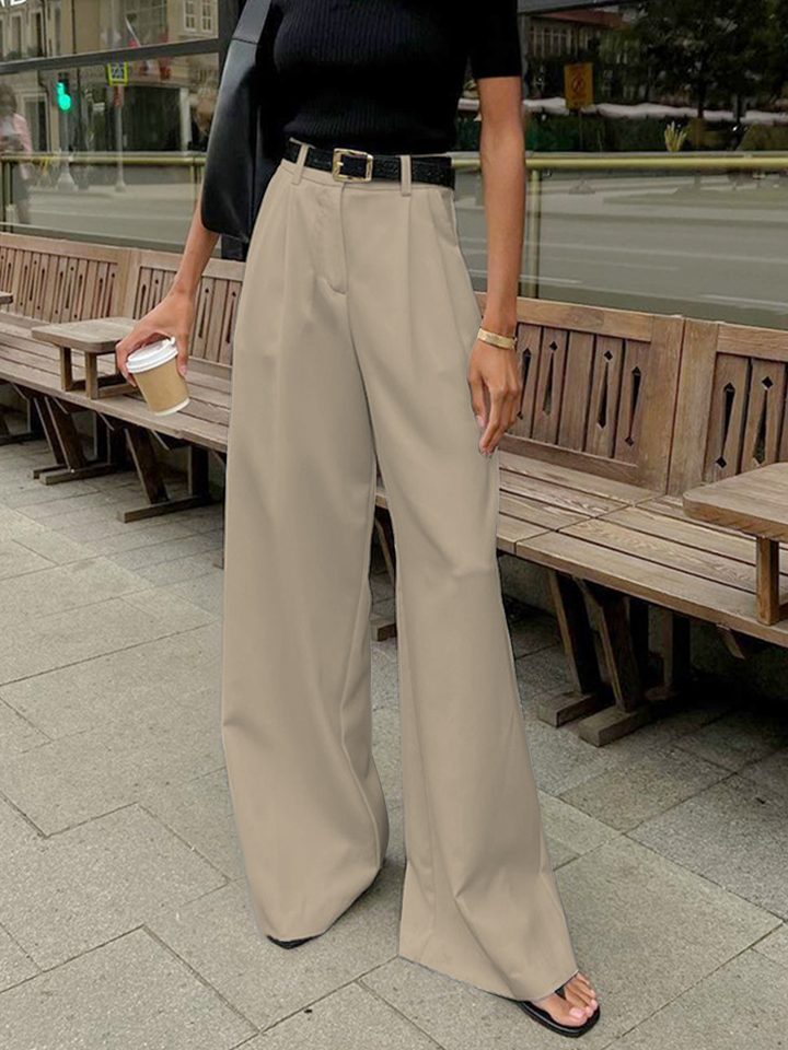 Women’s Relaxed Fit Wide Leg Office Pants