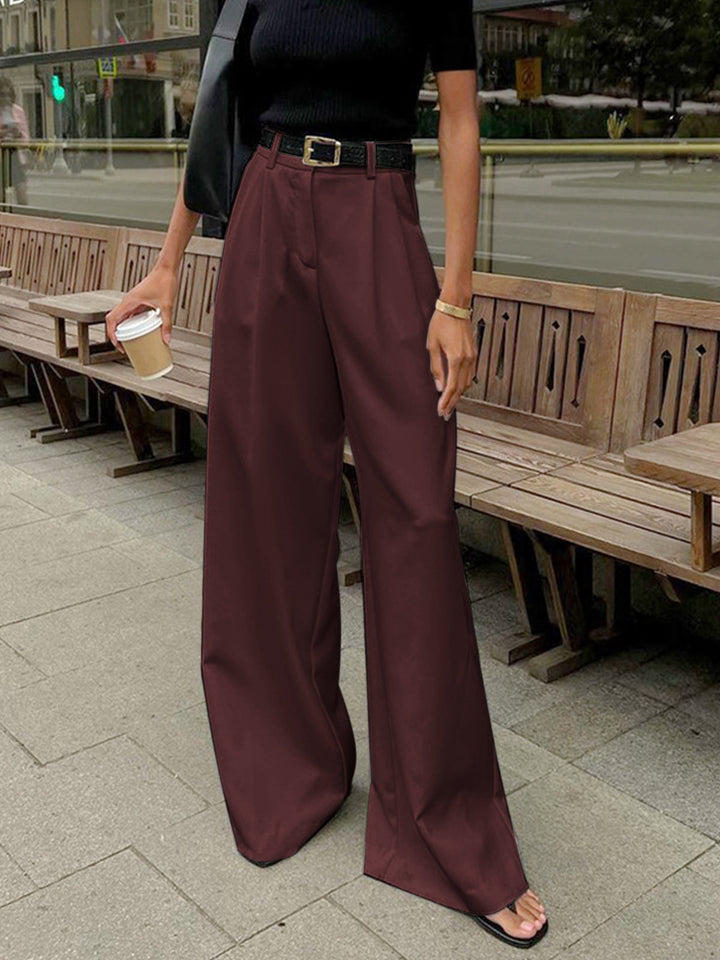Women’s Relaxed Fit Wide Leg Office Pants