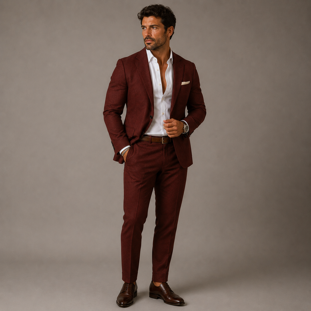The Danforth Men’s Slim Fit Two Piece Elegant Suit Set