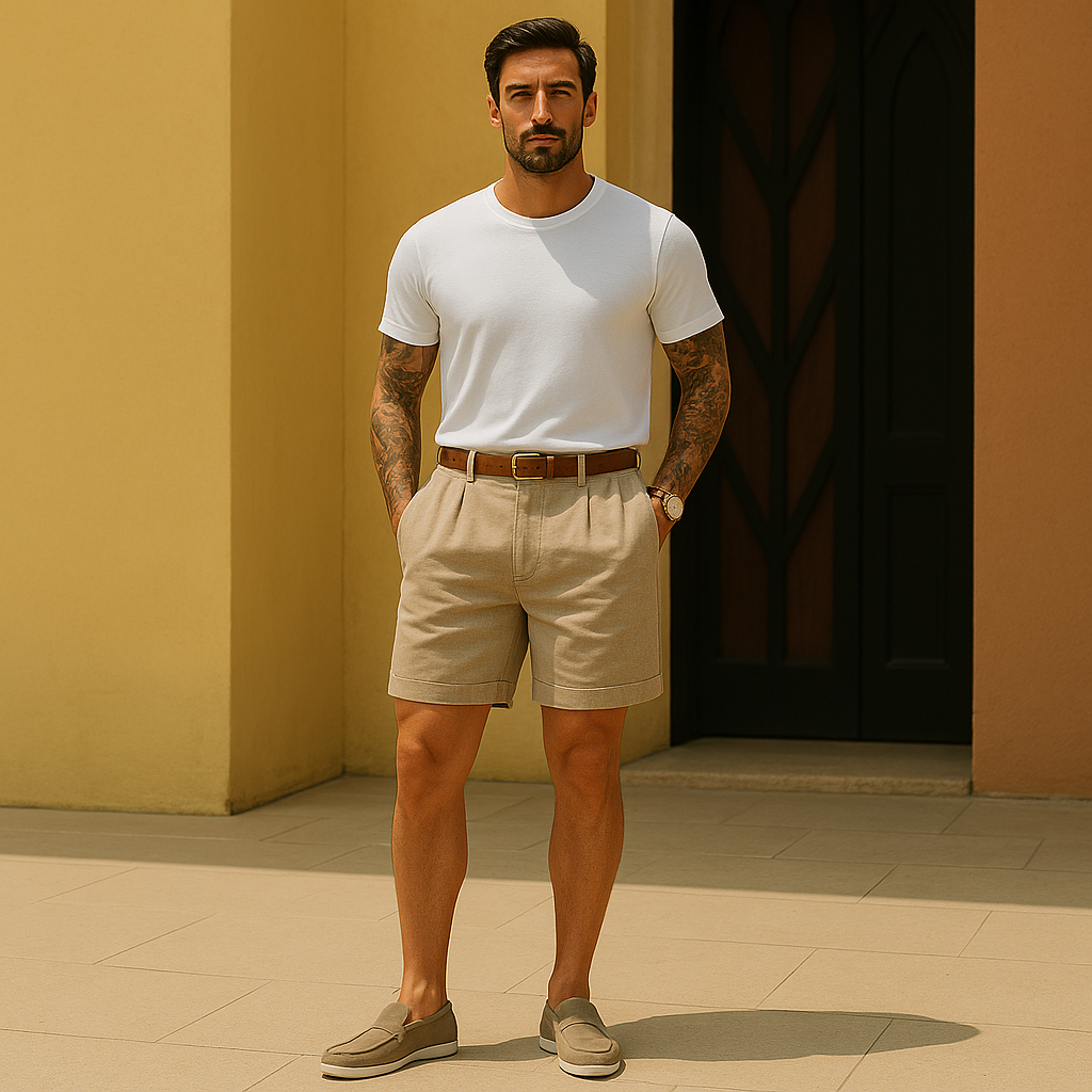 The Fairford Linen Shorts – Tailored Shorts for Men