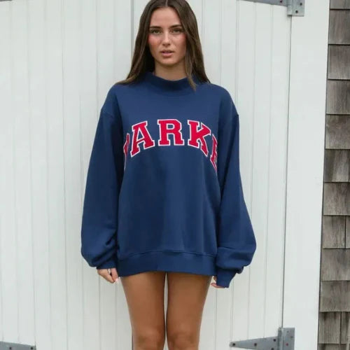 Oversized Varsity Sweatershirt & Hoodie