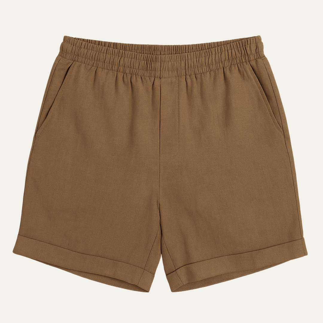The Coogee Men’s Lightweight Summer Relaxed Fit Linen Shorts