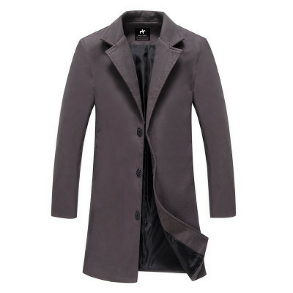 Men's Classic Long Windproof Coat