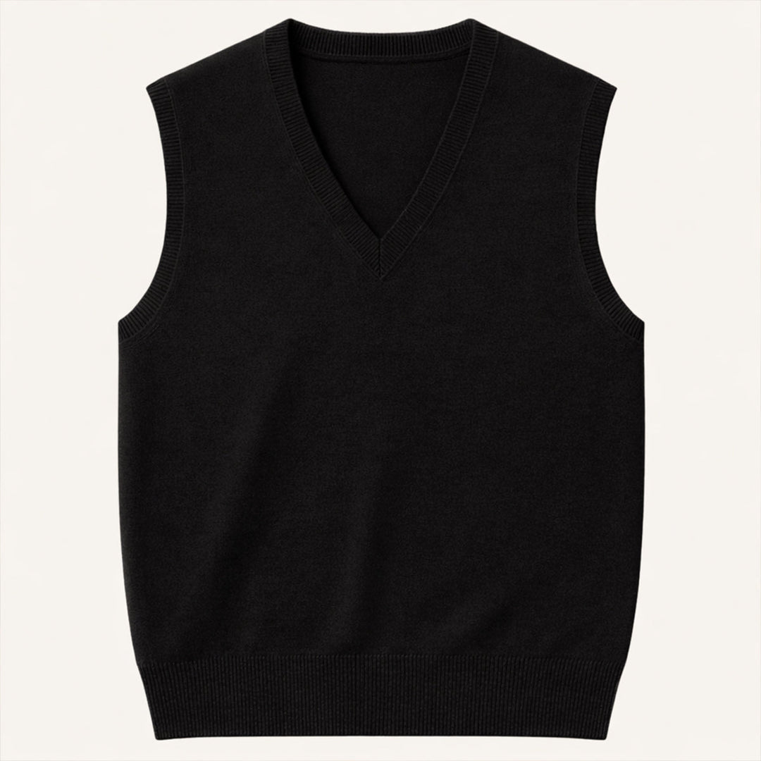 The Riverdale Men’s V Neck Sleeveless Knit Sweater Vest for Layered Look
