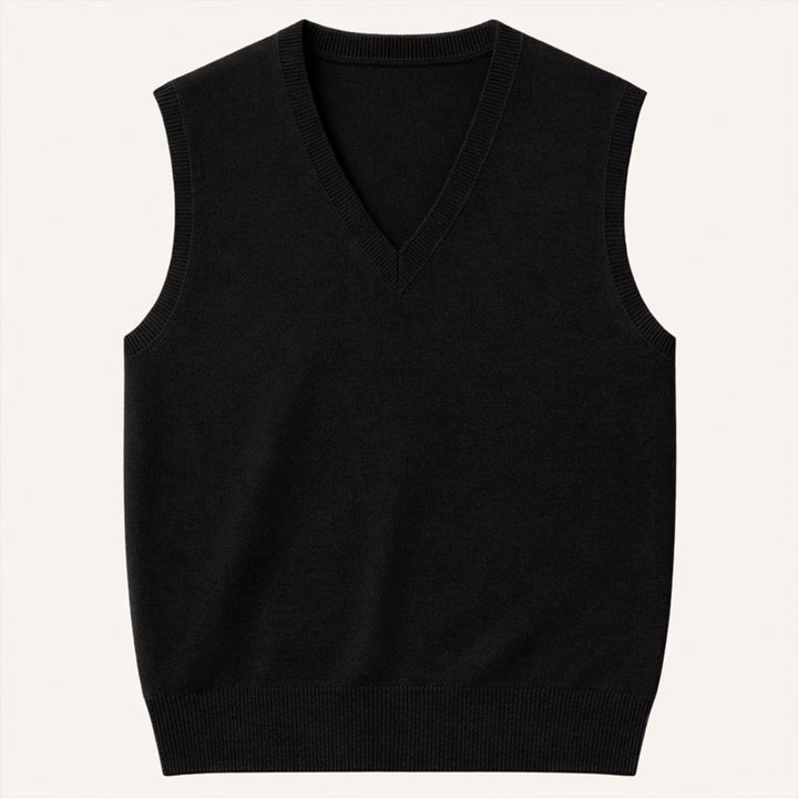 The Riverdale Men’s V Neck Sleeveless Knit Sweater Vest for Layered Look