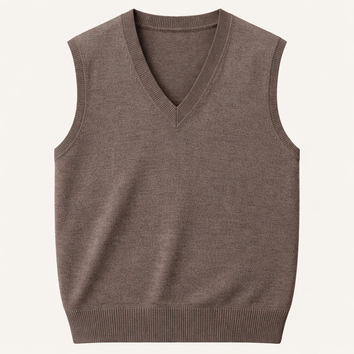 The Riverdale Men’s V Neck Sleeveless Knit Sweater Vest for Layered Look