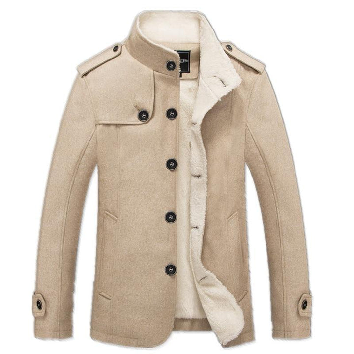 Men's Wool Cotton Blend Coat