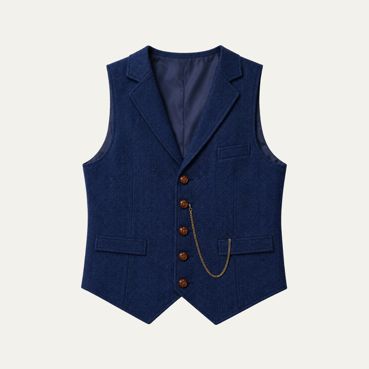 The Glendale Men’s Classic Tailored Tweed Waistcoat Gilet