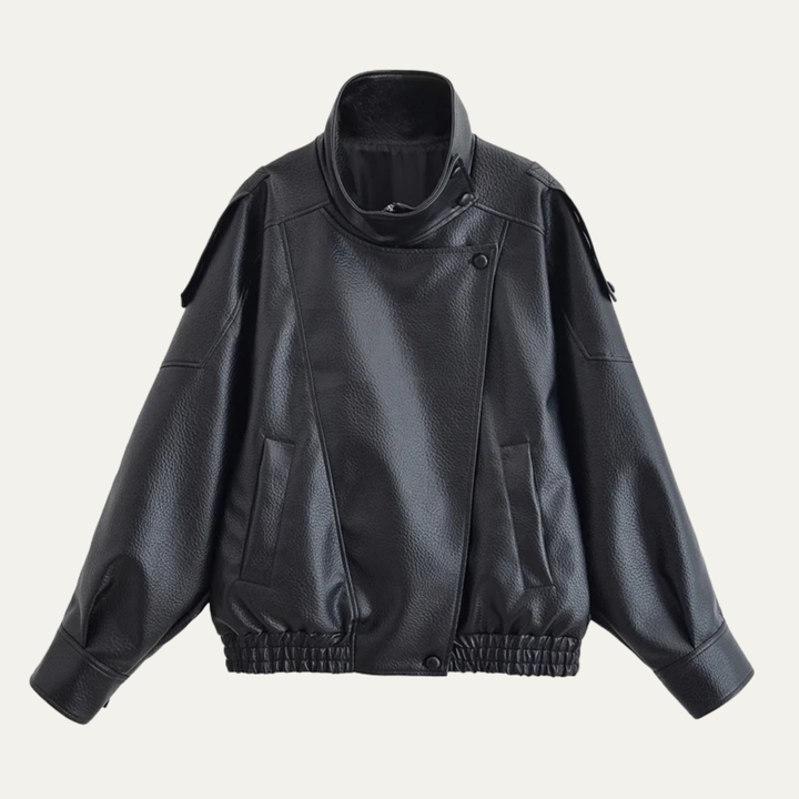 Women's Classic High Collar Bomber Jacket