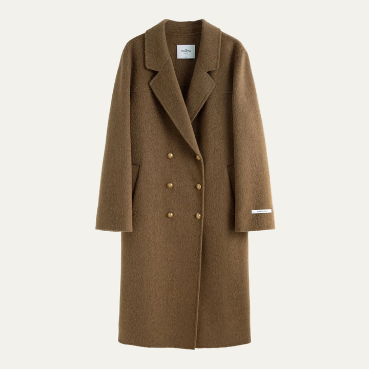 Women's Longline Double Breasted Wool Coat