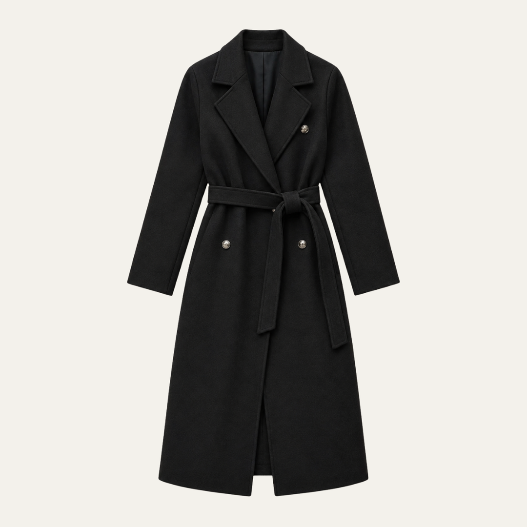 Women's Double Breasted Belted Trench Coat