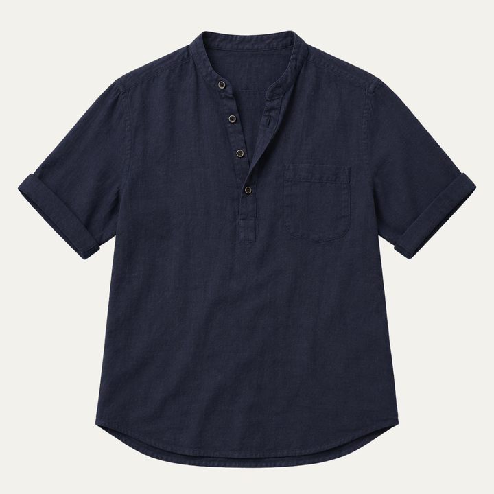 The Lecce Men's Casual Linen Collar Shirt