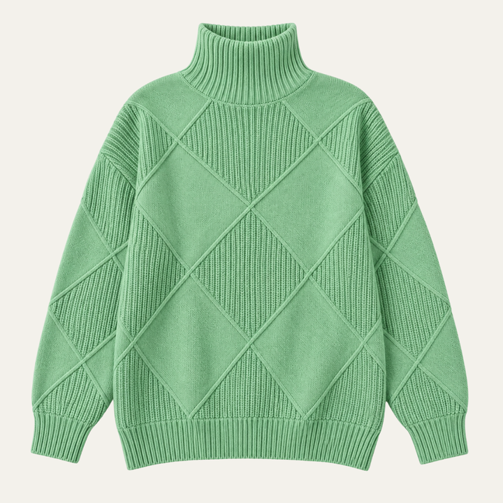 Women's High Neck Knit Sweater