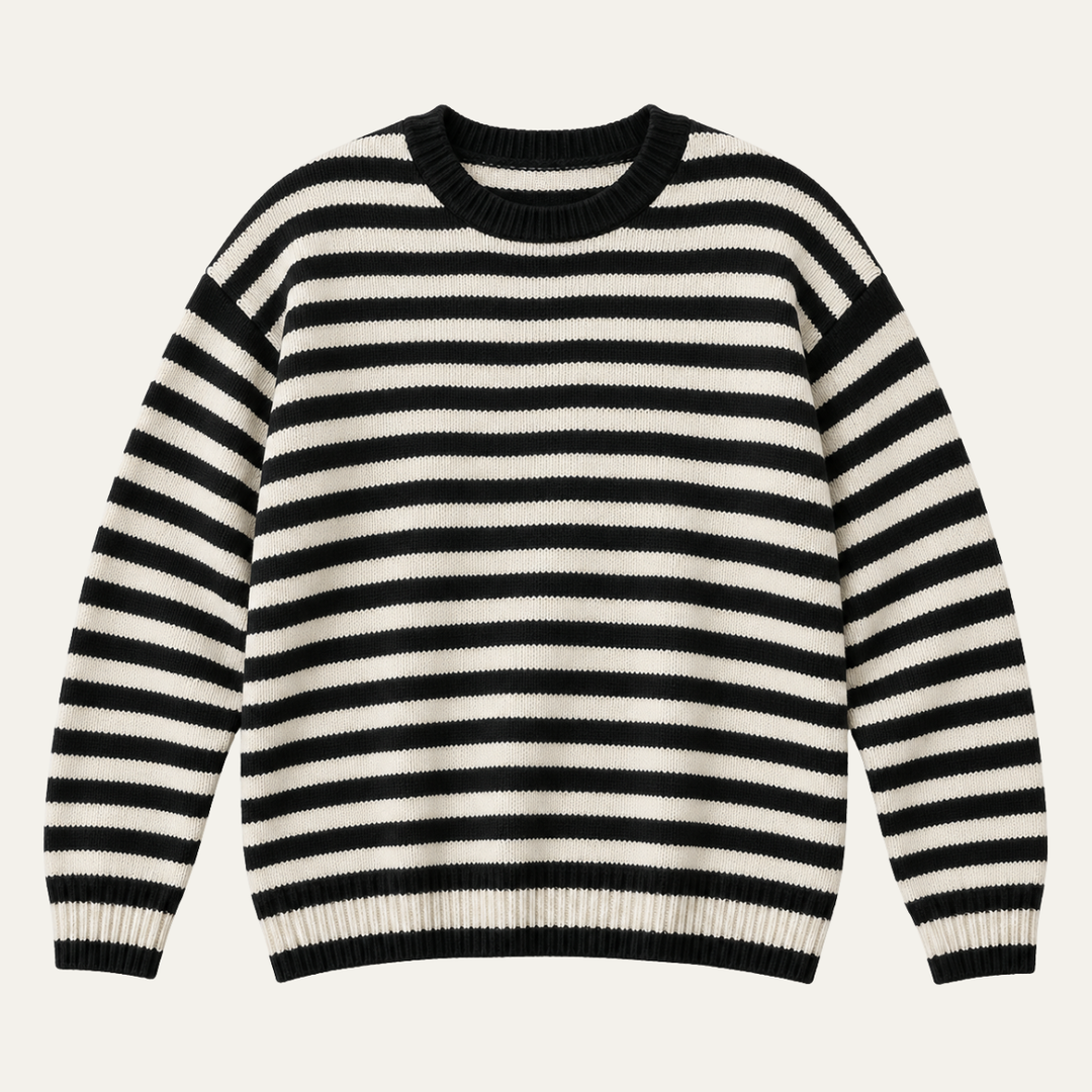 Women's Soft Knit Jumper in Classic Stripes