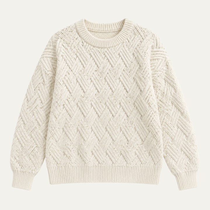 Women's Cable Knit Crewneck Sweater