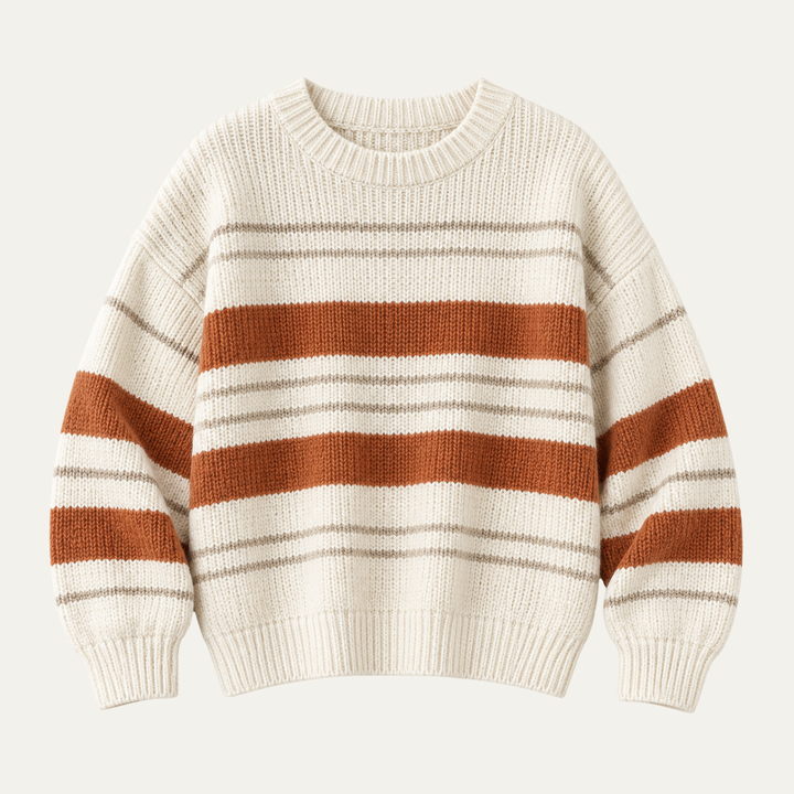Women's Casual Oversized Striped Sweater