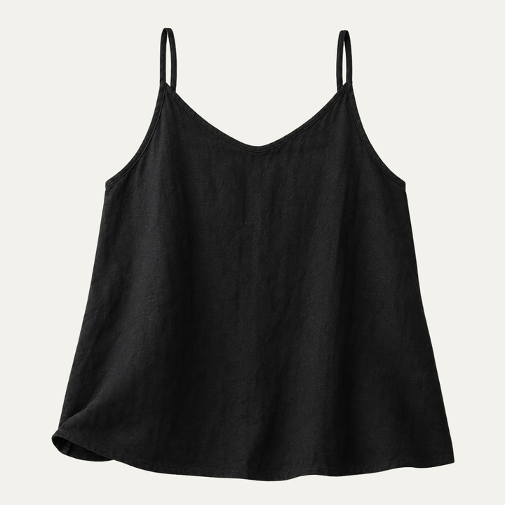 Casual Linen V Neck Cami Top