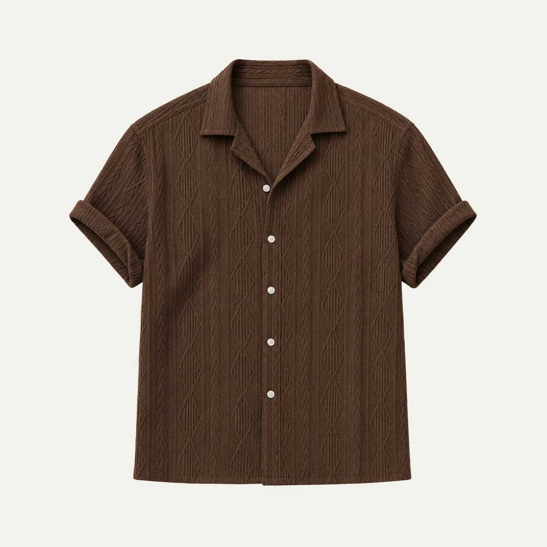 The Rutherford Men's Relaxed Fit Textured Summer Shirt