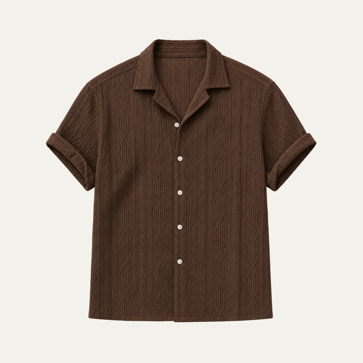 The Rutherford Men's Relaxed Fit Textured Summer Shirt
